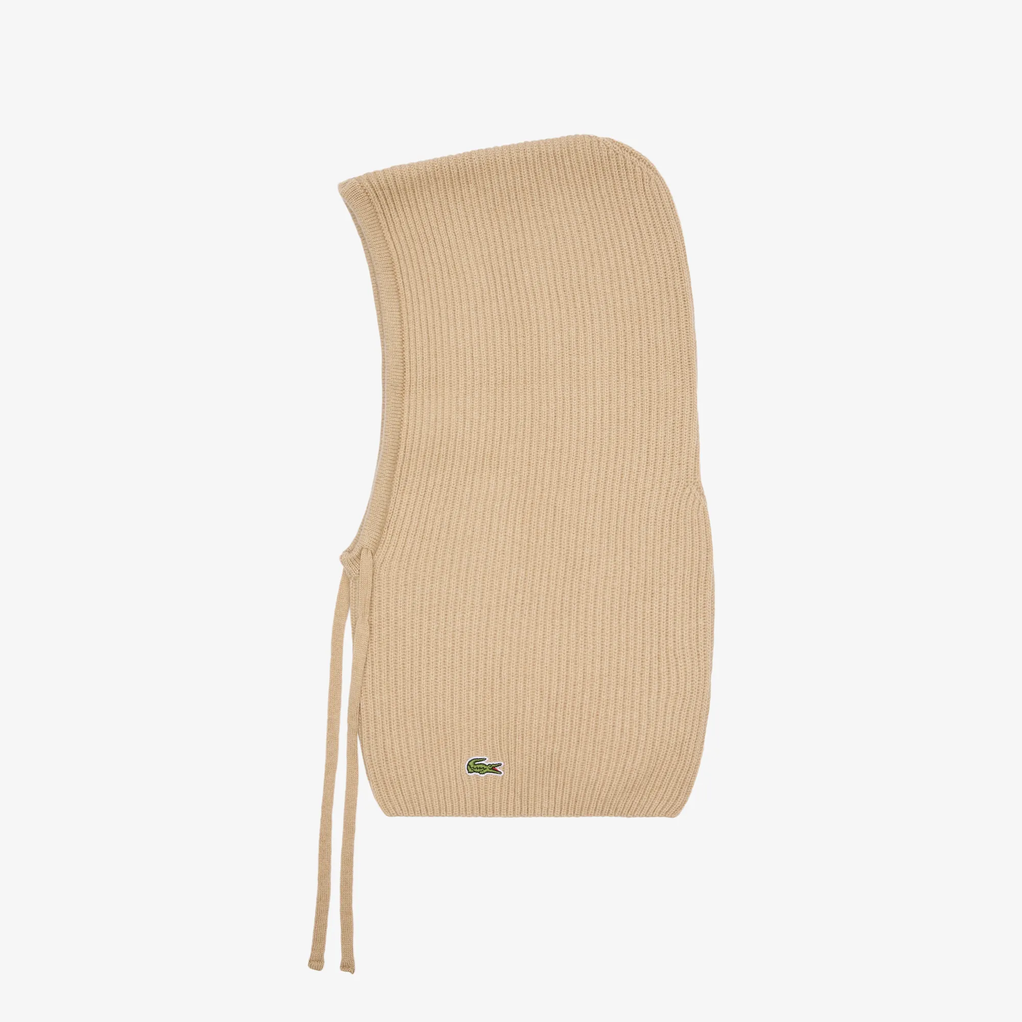 Вязаная шапка-балаклава Lacoste, бежевый, арт. rb2503
