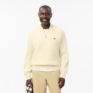 Мужской свитер Lacoste из овечьей шерсти на молнии