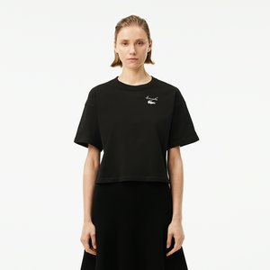 Женская футболка Lacoste из хлопка
