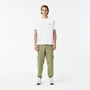 Мужские спортивные брюки Lacoste из эластичного хлопка, хаки, арт. XH0507