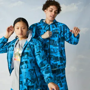 Куртка Lacoste L!VE x Polaroid Unisex, голубой, арт. bh2901