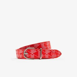Женский ремень Lacoste с монограммой