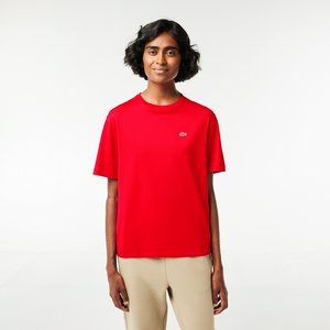 Женская футболка Lacoste из хлопка