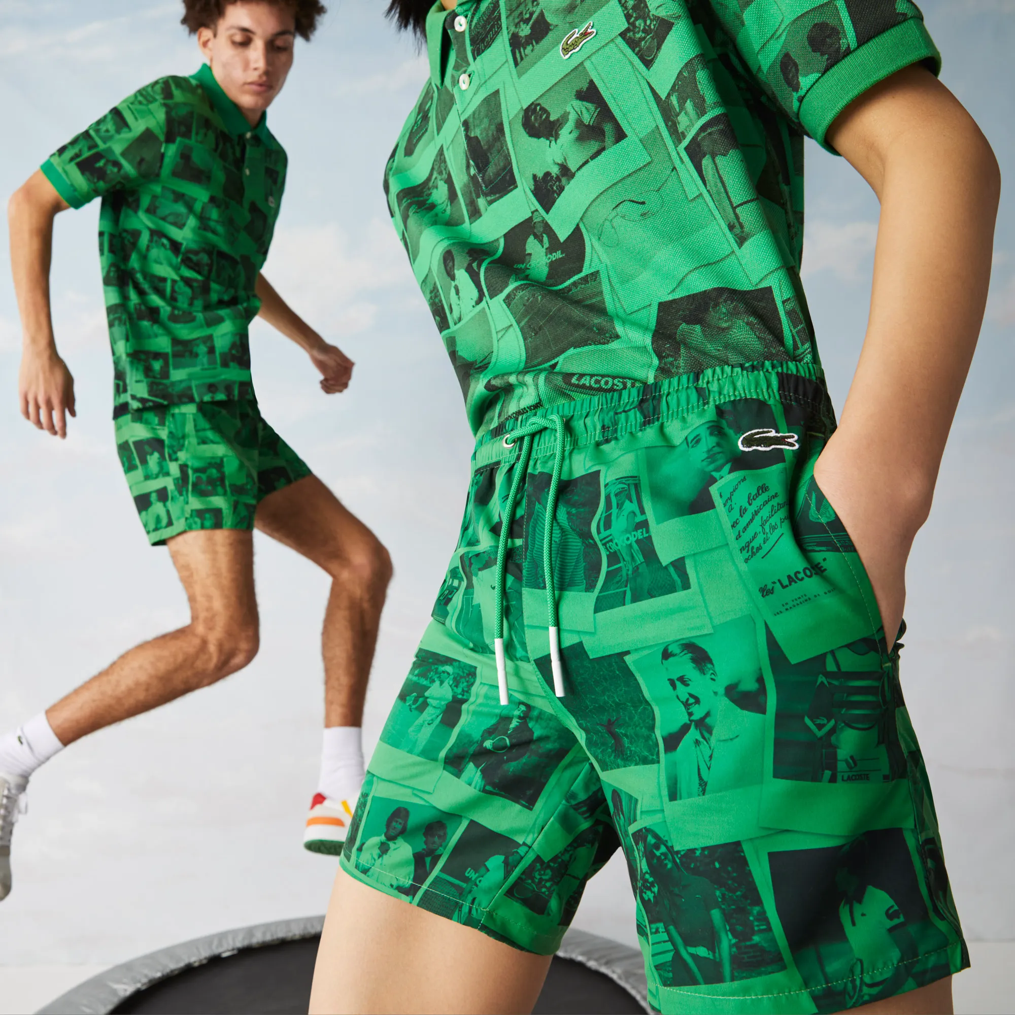 Мужские купальные шорты Lacoste x Polaroid, многоцветный, арт. 9997