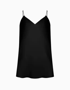 Шелковый топ, черный, арт. 6944990819348