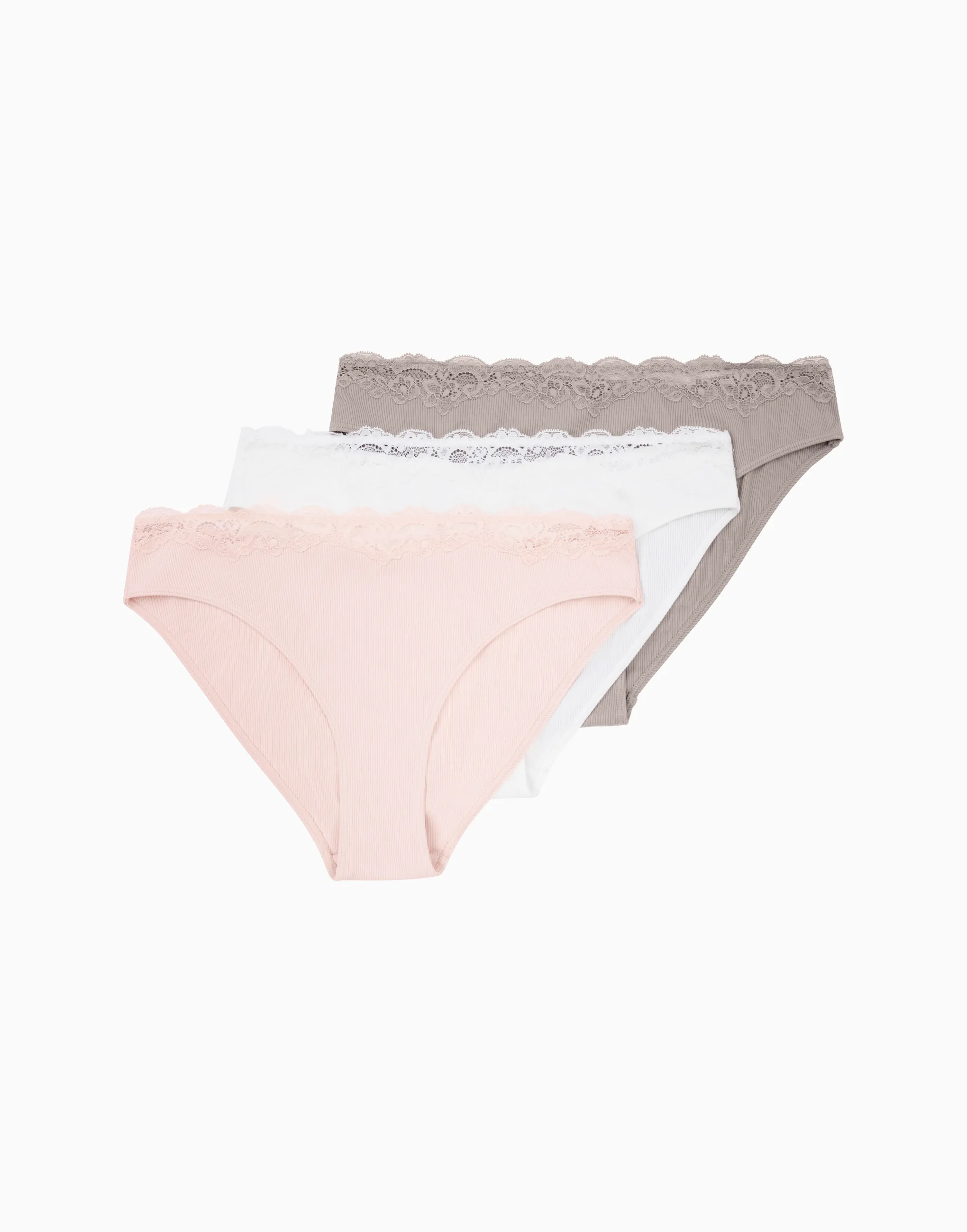 Набор из 3-х слипов средняя посадка, разноцветный, арт. 4670393554693