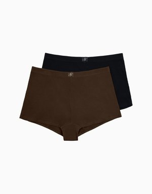 Набор из 2-х шортиков высокая посадка, мультиколор, арт. 14335