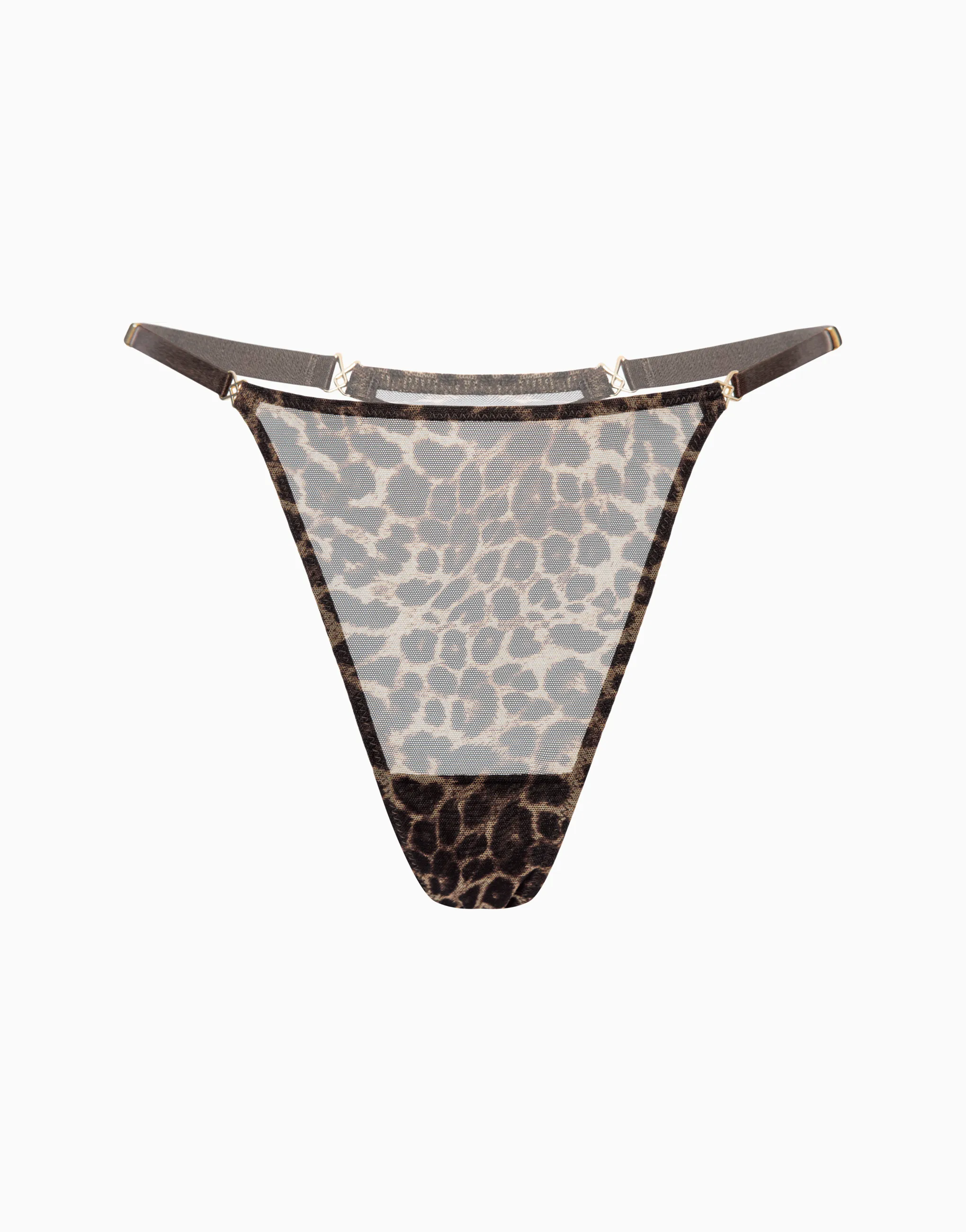 Стринги средняя посадка, коричневый, арт. 4670393555942