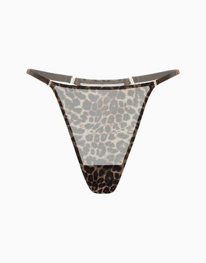 Стринги средняя посадка, шоколадный, арт. 14341