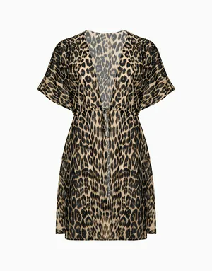 Платье с короткими рукавами, бежевый, арт. 4640348126138