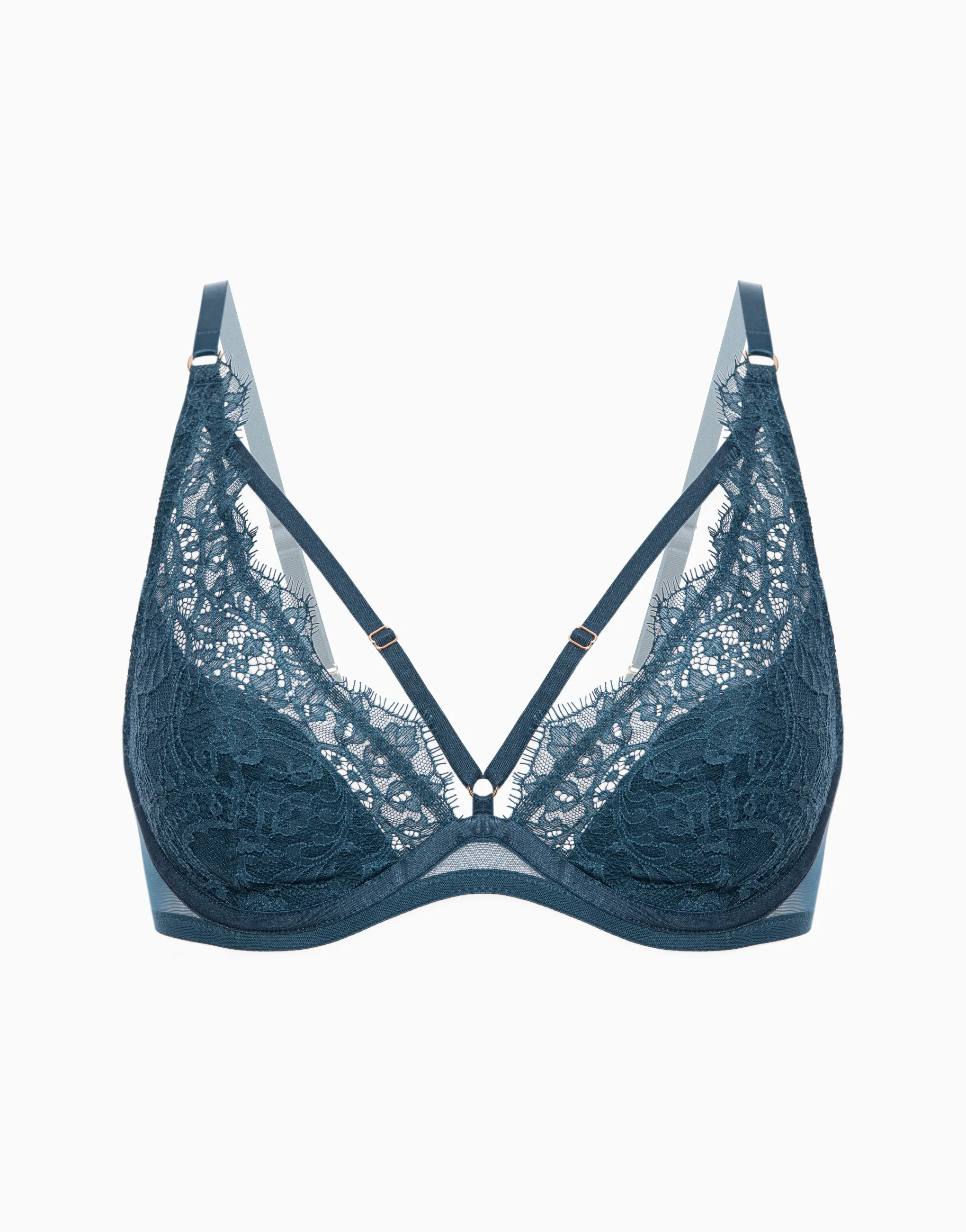 Бюстгальтер с мягкими чашками и спонжевой поддержкой на стане Casablanca, синий, арт. 4670393544205