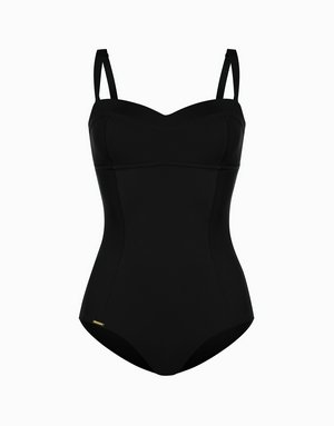 Сплошной купальник со спонжевыми чашками Laguna, черный, арт. 6944990608331