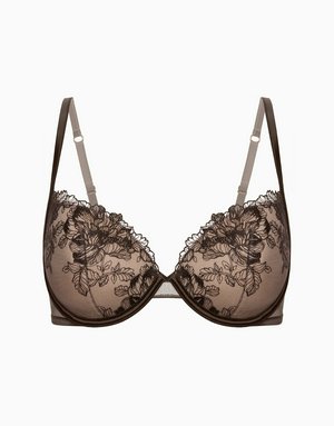 Бюстгальтер с формованными чашками на перемычке Calgary, шоколадный, арт. 14392