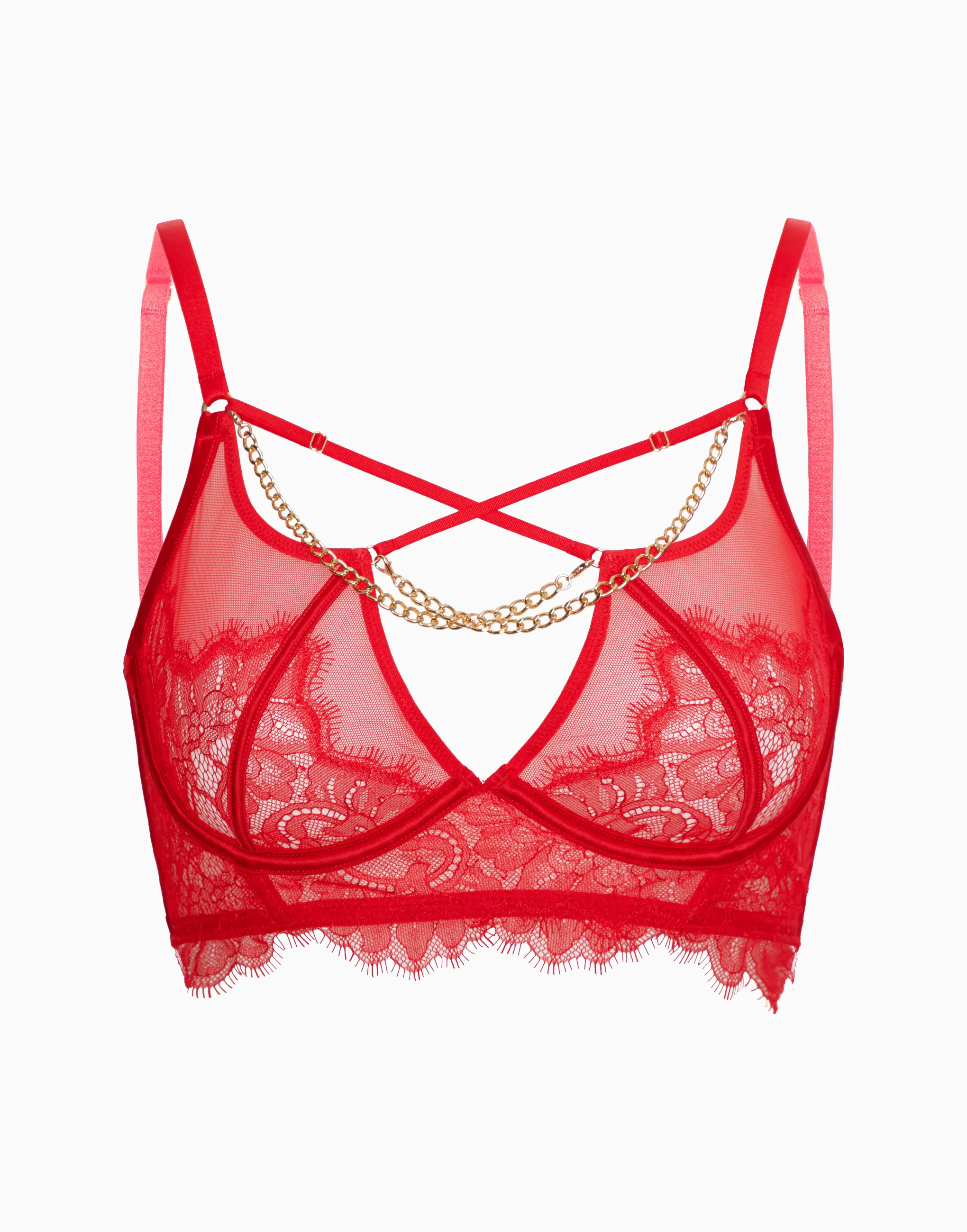 Бюстгальтер с мягкими чашками на стане Palermo, красный, арт. 14411