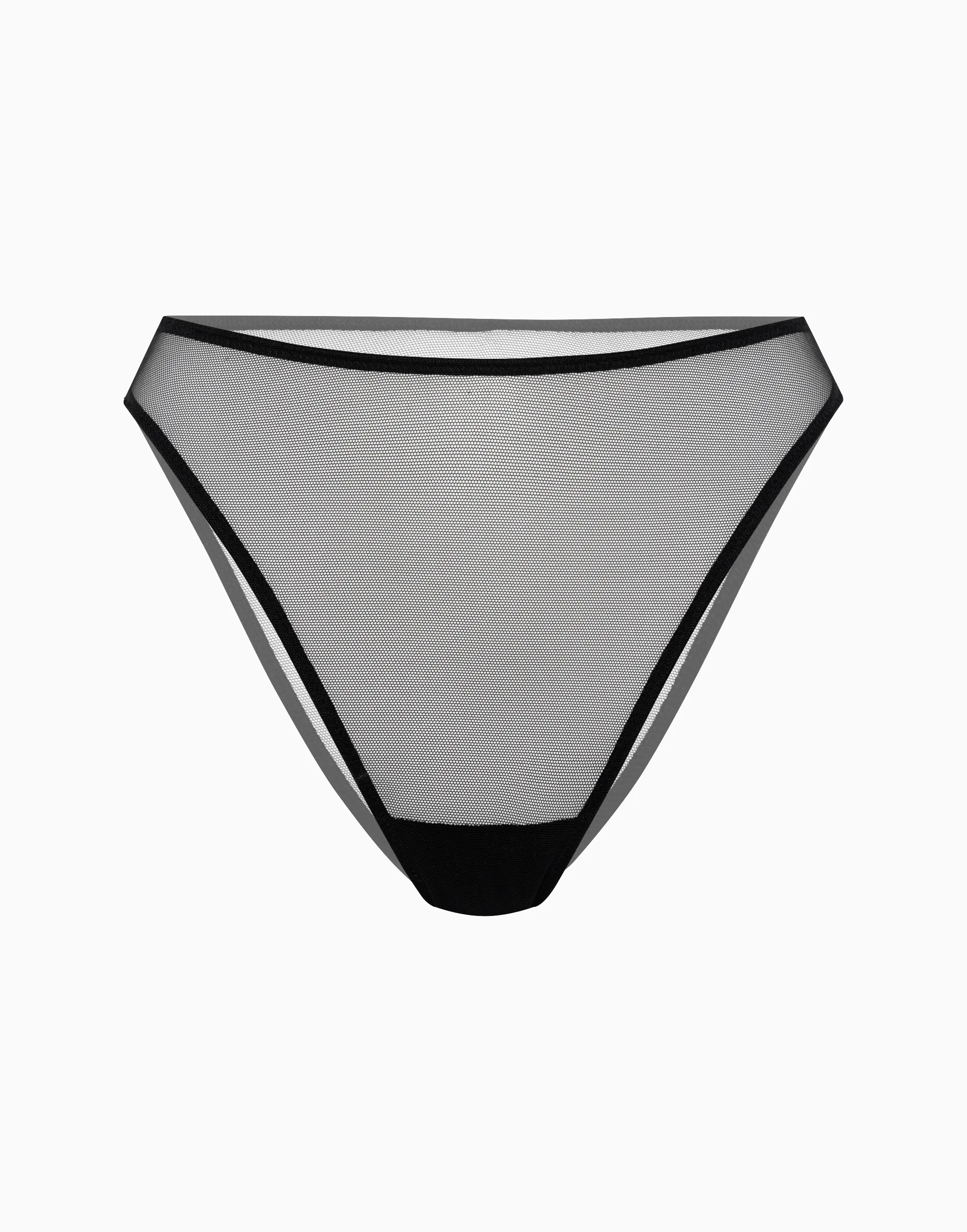 Танга высокая посадка, черный, арт. 14457