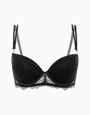 Бюстгальтер Push-up с формованными чашками на стане Milan, черный, арт. 4640348143296