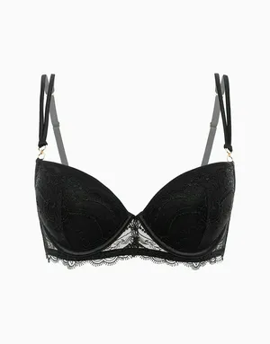 Бюстгальтер Push-up с формованными чашками на стане Milan, черный, арт. 4640348143296