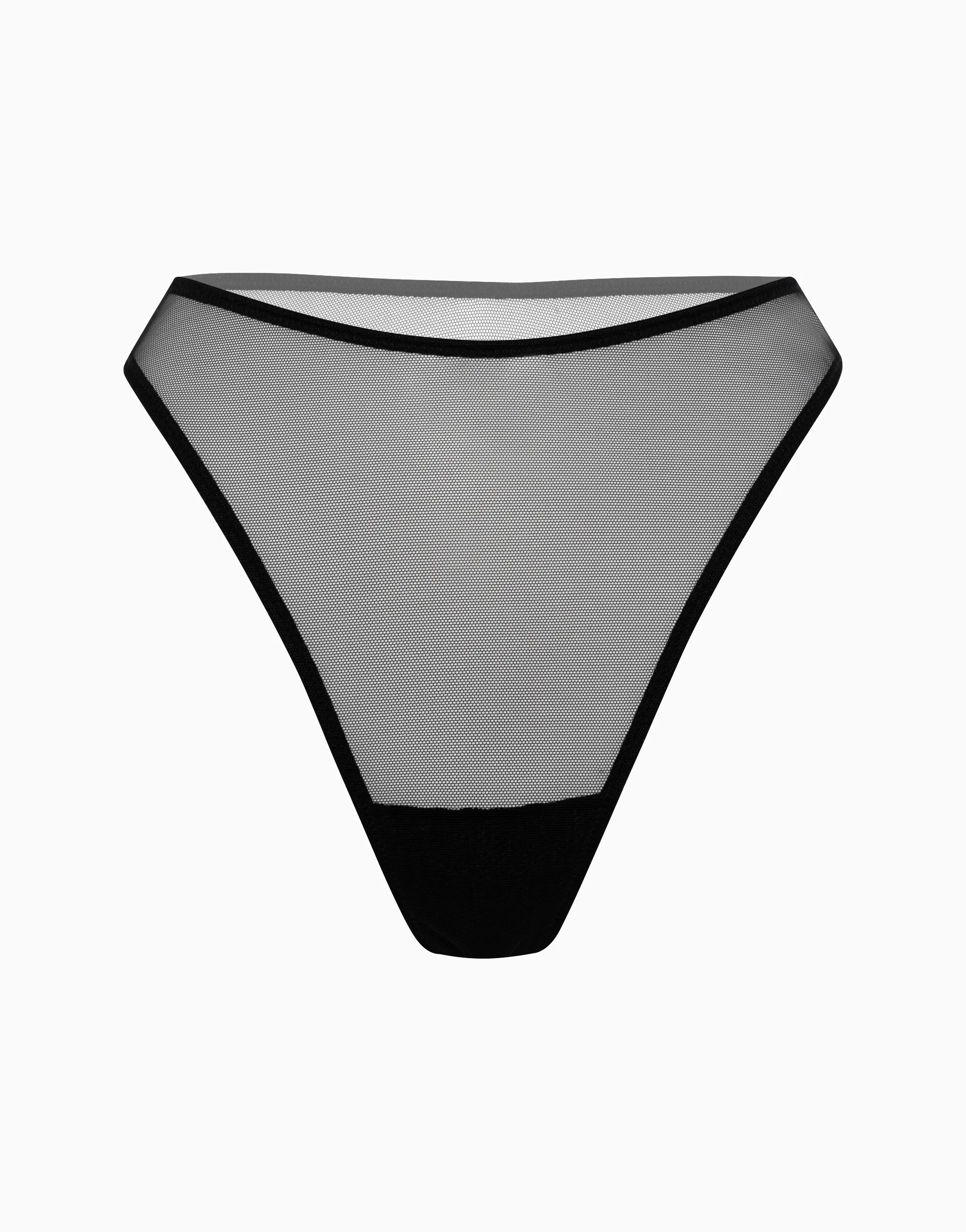 Стринги высокая посадка, черный, арт. 14497