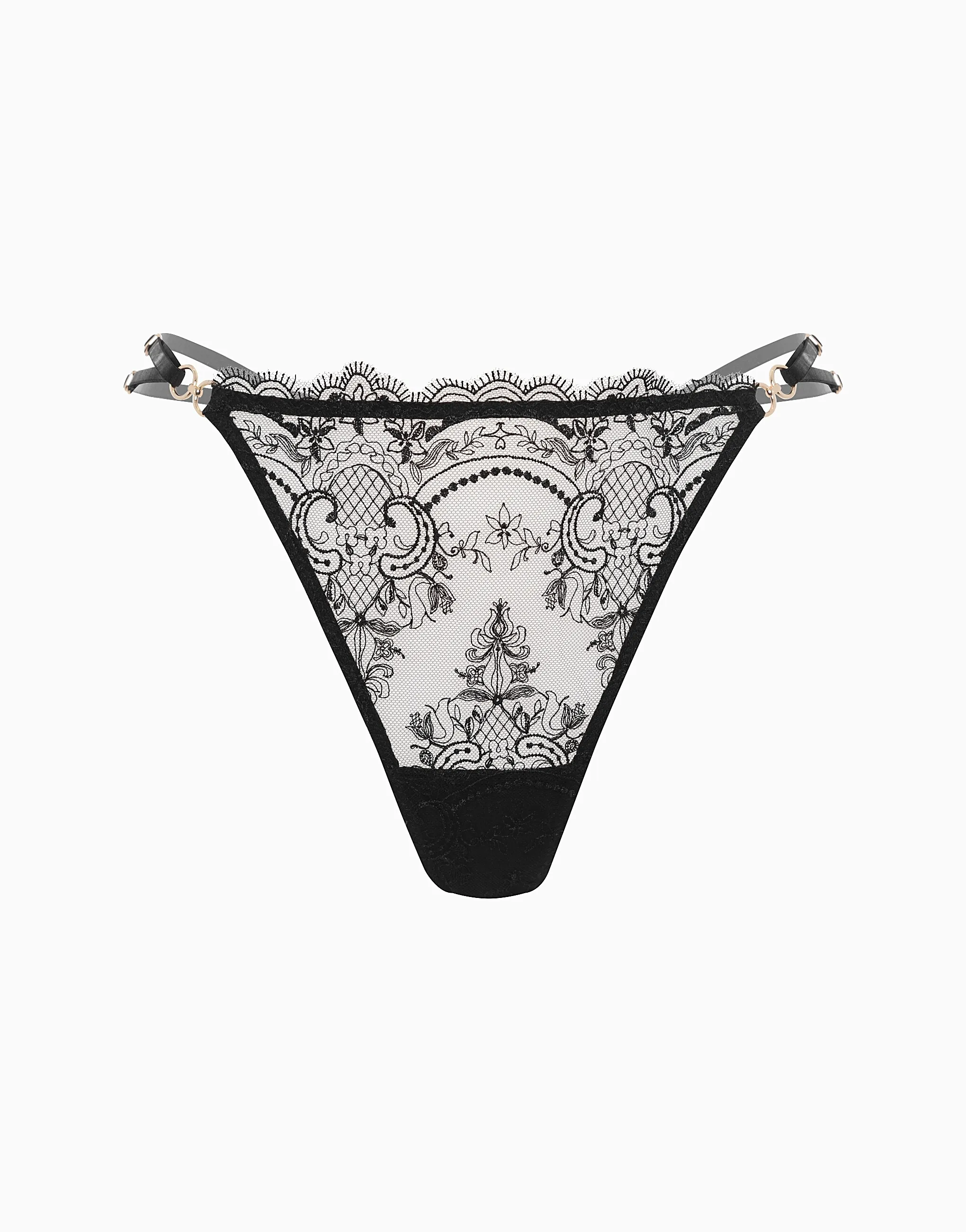 Стринги средняя посадка, черный, арт. 4640348143548