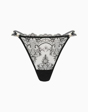 Стринги средняя посадка, черный, арт. 4640348143548