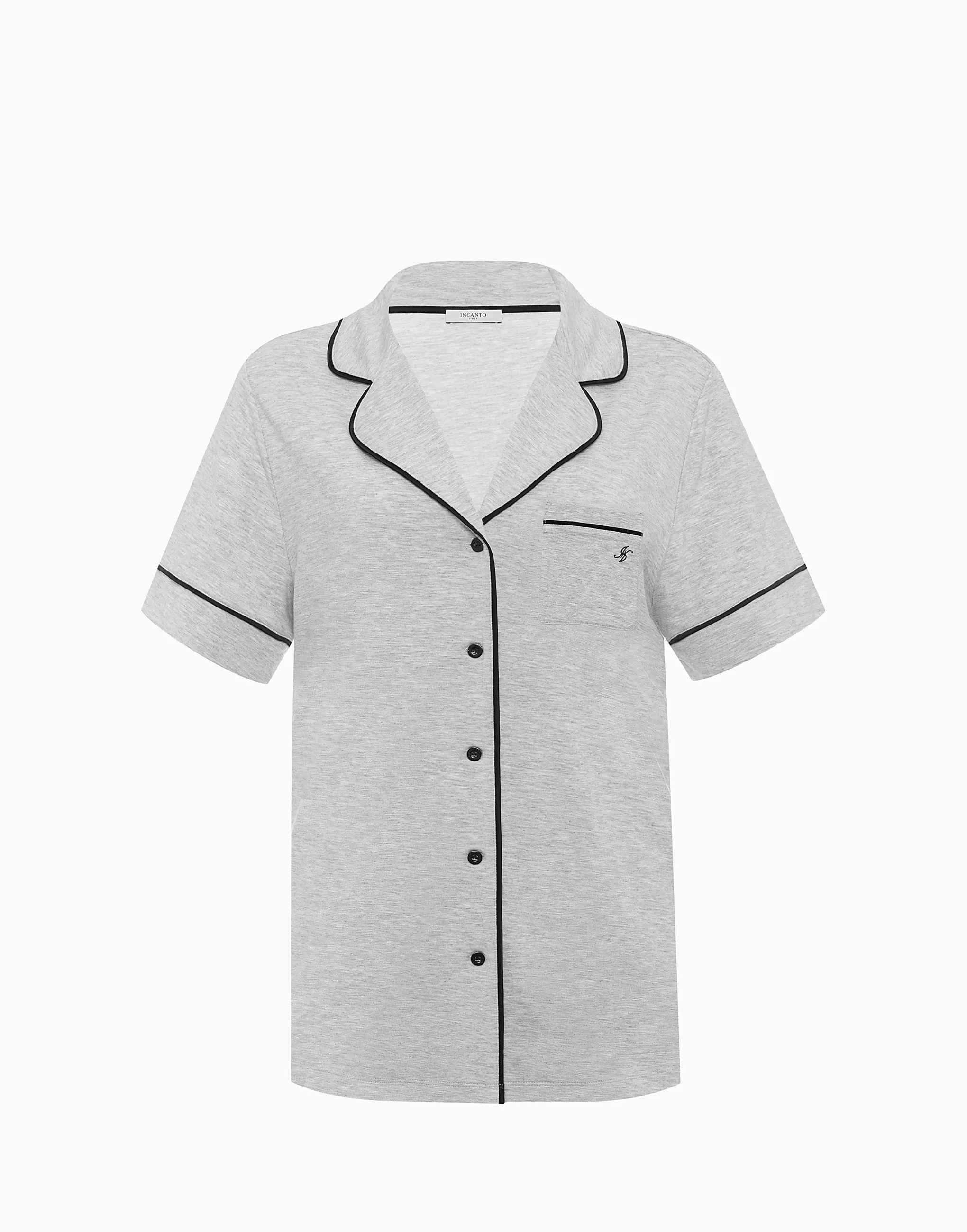 Рубашка с короткими рукавами, серый, арт. 14518