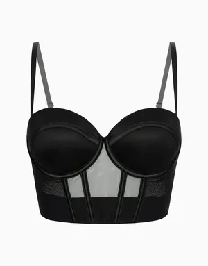 Бюстгальтер балконет Push-up с формованными чашками на стане Vicenza, черный, арт. 4670374468865