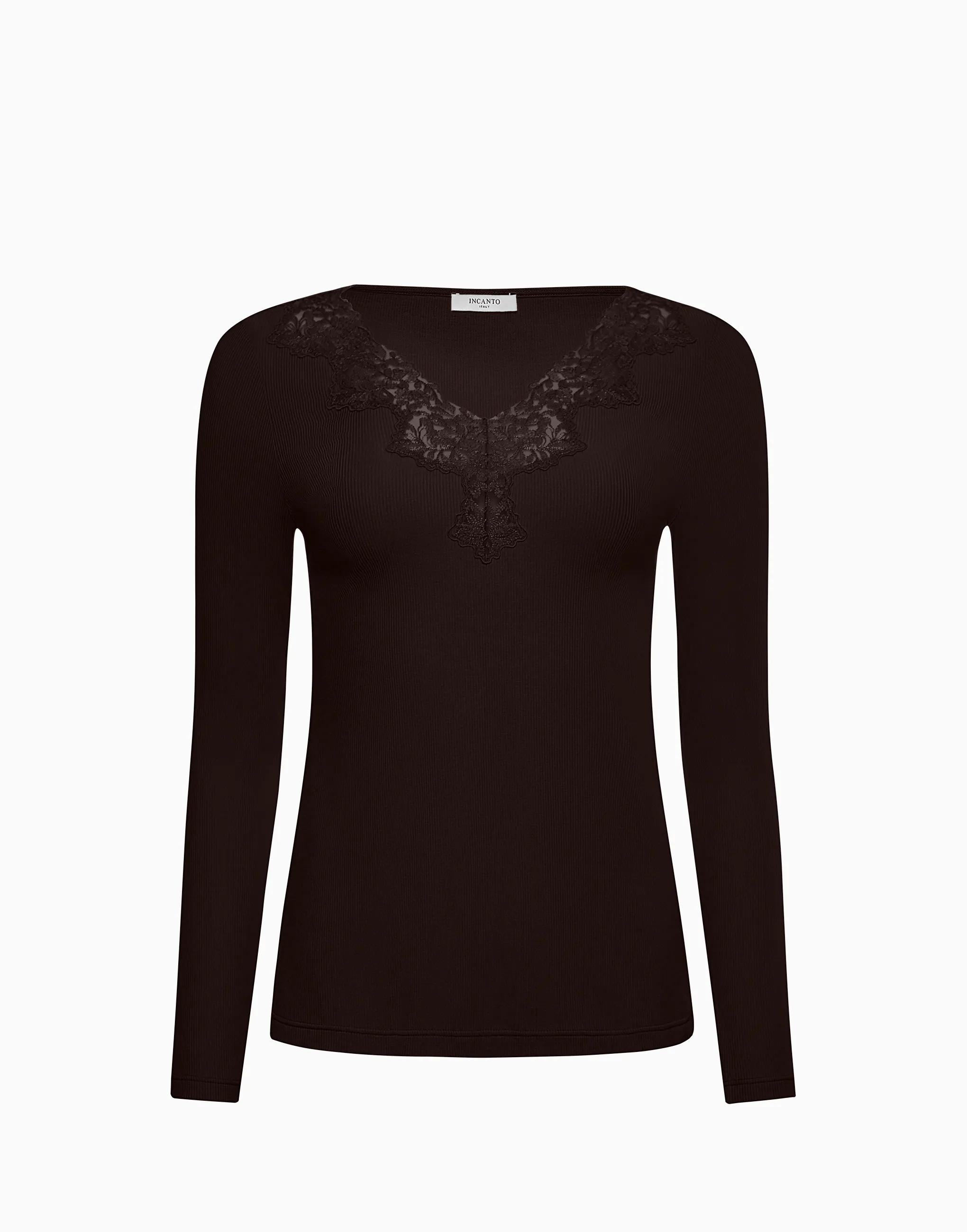 Лонгслив с длинными рукавами, коричневый, арт. 4670393537313