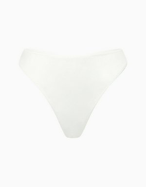 Шелковые стринги средней посадки, латте, арт. 4640348122604