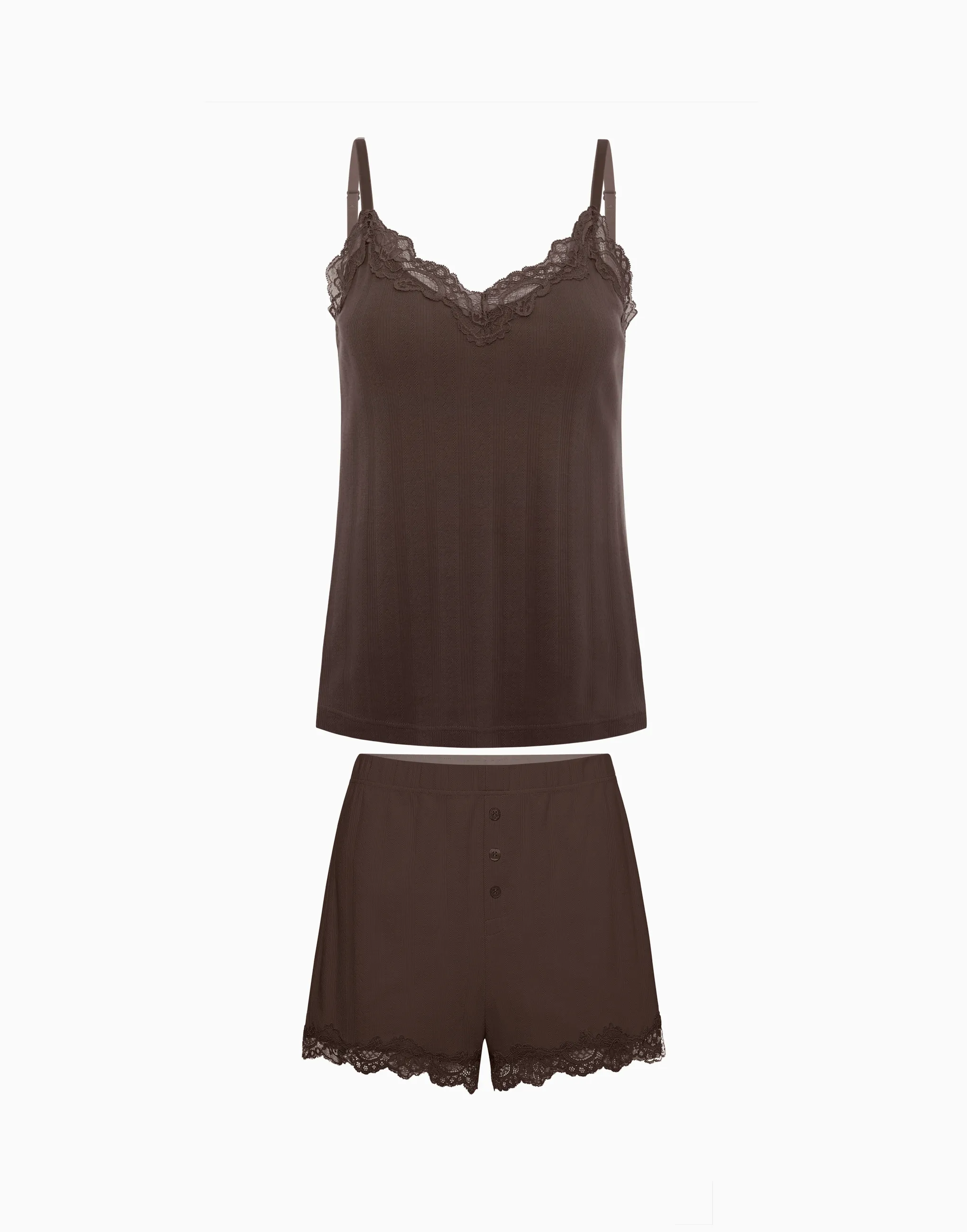 Комплект топ и шорты, шоколадный, арт. 14574