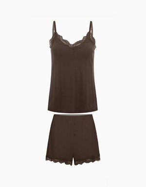 Комплект топ и шорты, шоколадный, арт. 4670393552910