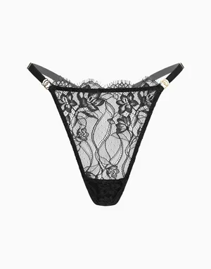 Стринги средняя посадка, черный, арт. 4670393544984