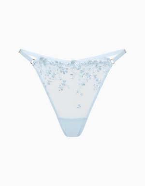 Стринги высокая посадка, голубой, арт. 14599