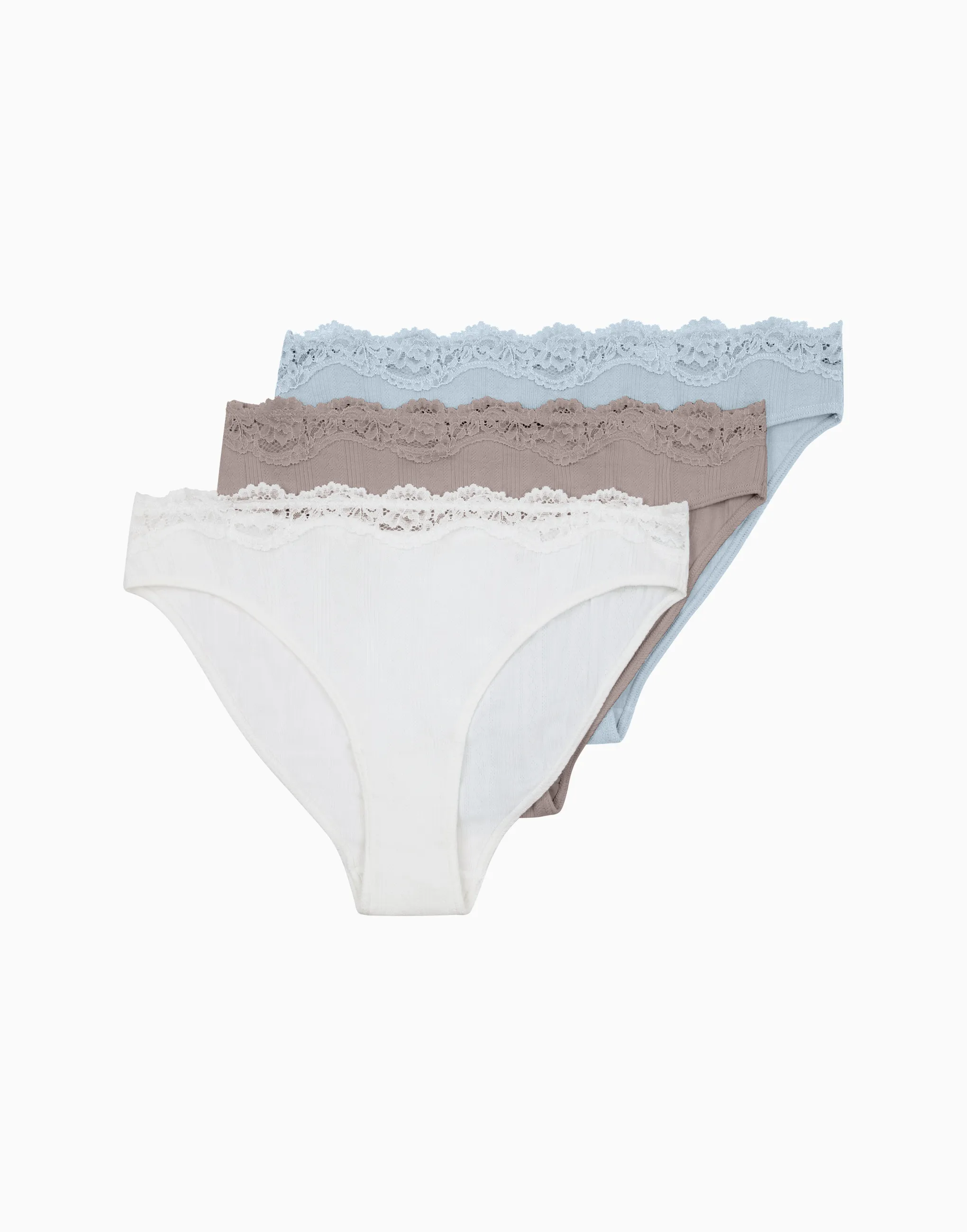 Набор из 3-х слипов средняя посадка, разноцветный, арт. 4670393553016