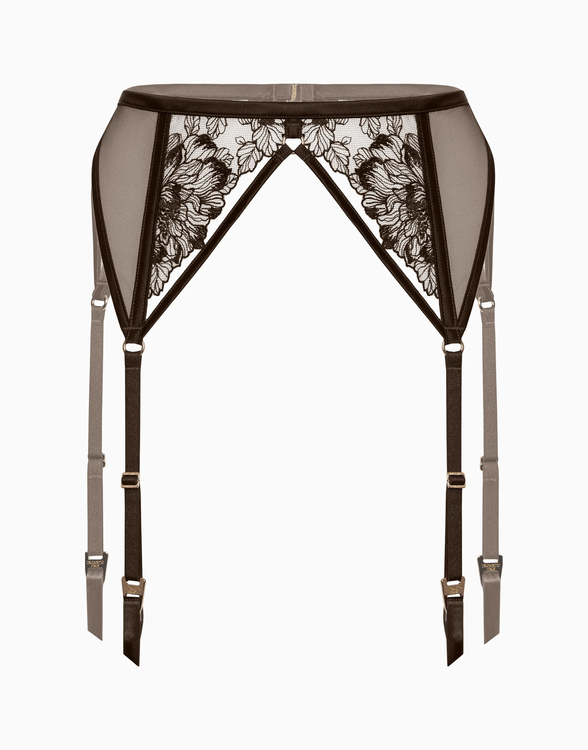 Пояс для чулок, шоколадный, арт. 14627