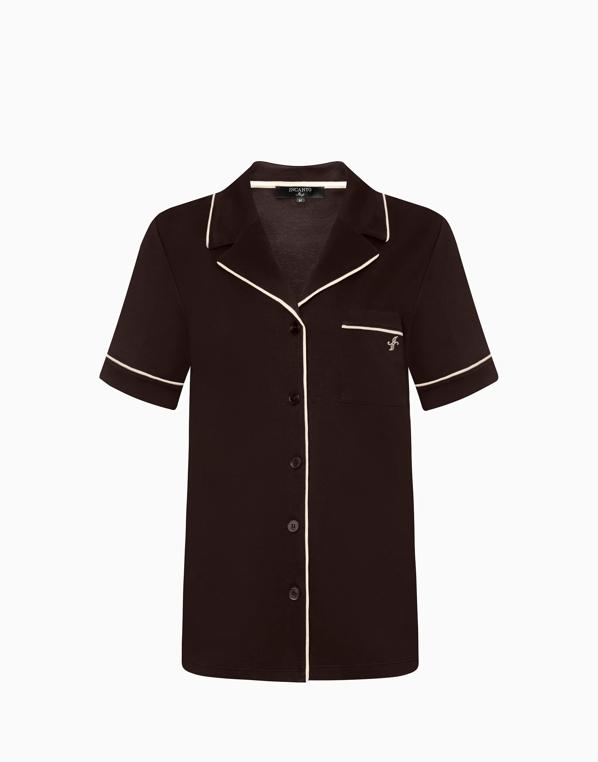 Рубашка с короткими рукавами, коричневый, арт. 4670393536293