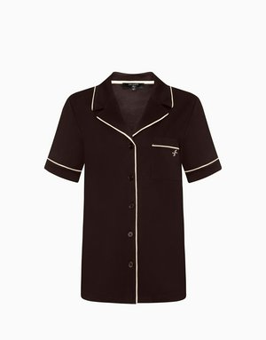 Рубашка с короткими рукавами, шоколадный, арт. 4670393536293