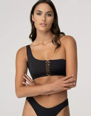 Топ-бандо бикини с чашками-вкладышами, коричневый, арт. 6944990910861