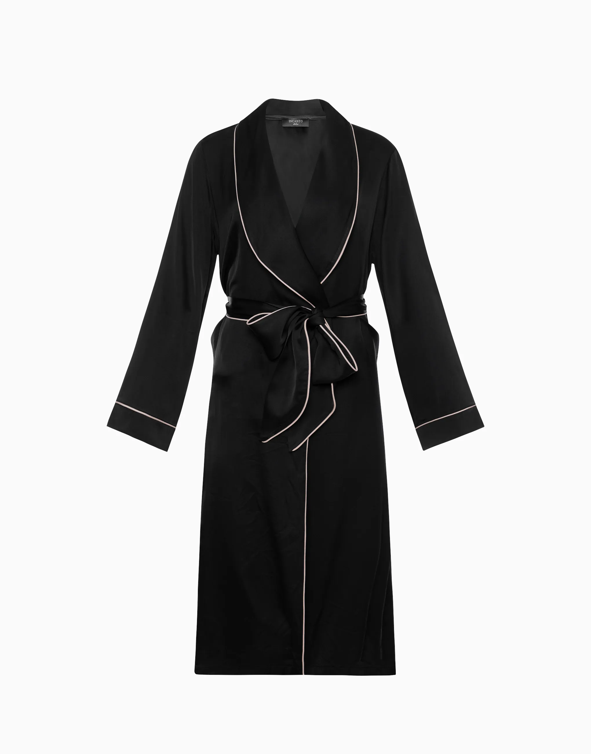 Халат с длинными рукавами, черный, арт. 14668