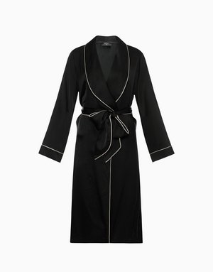 Халат с длинными рукавами, черный, арт. 4640348153905