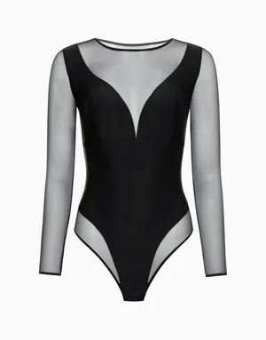 Боди с длинными рукавами, черный, арт. 4640348143098