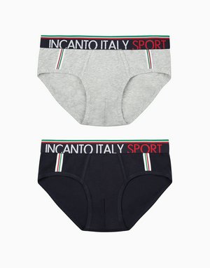 Набор из 2-х слипов для мальчика Basic, серый, арт. 6944990831678