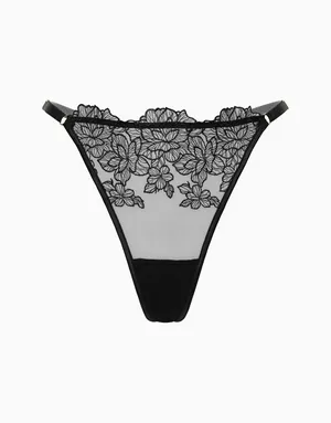 Стринги средняя посадка, черный, арт. 4670393541815