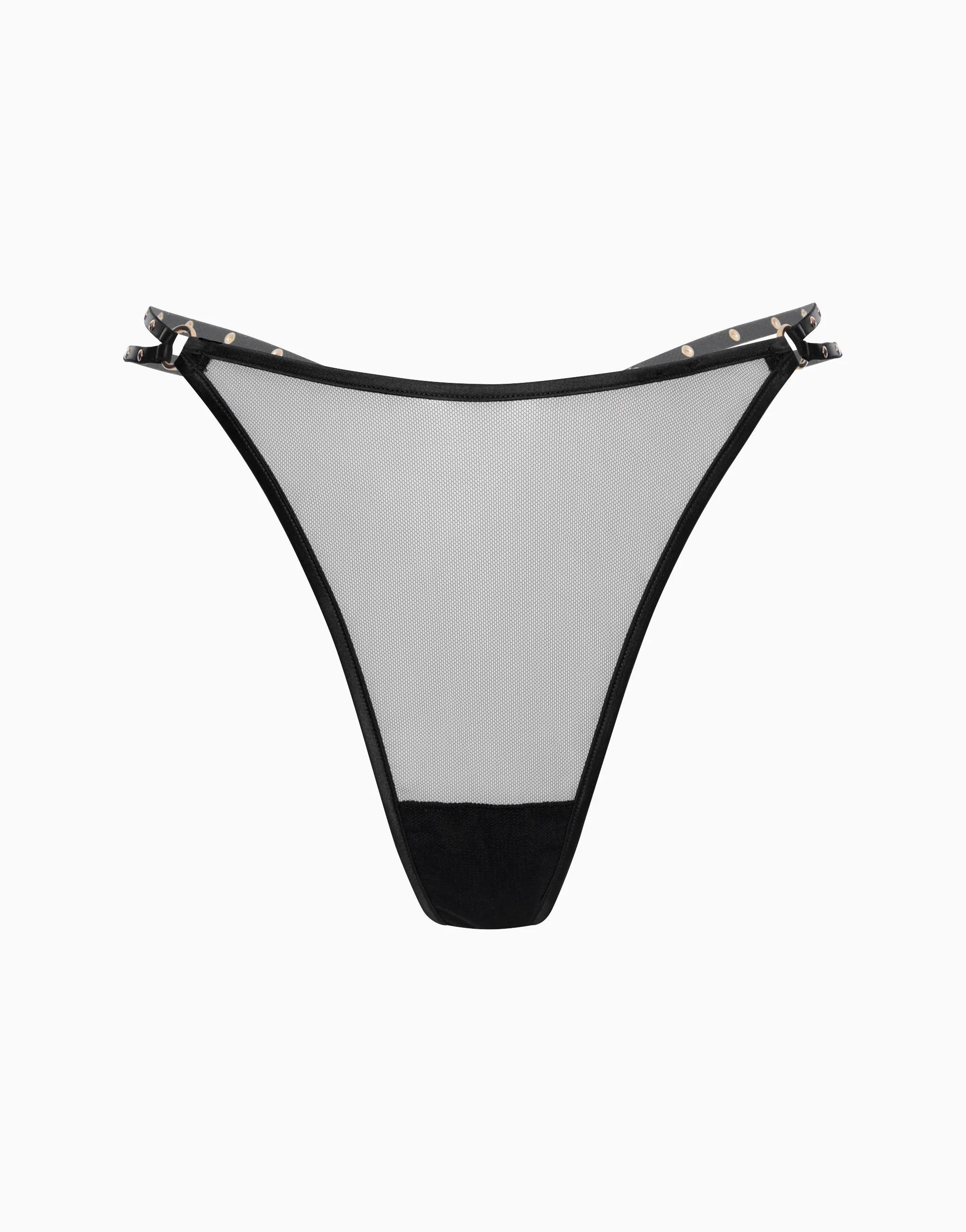 Стринги высокая посадка, черный, арт. 4670374469039