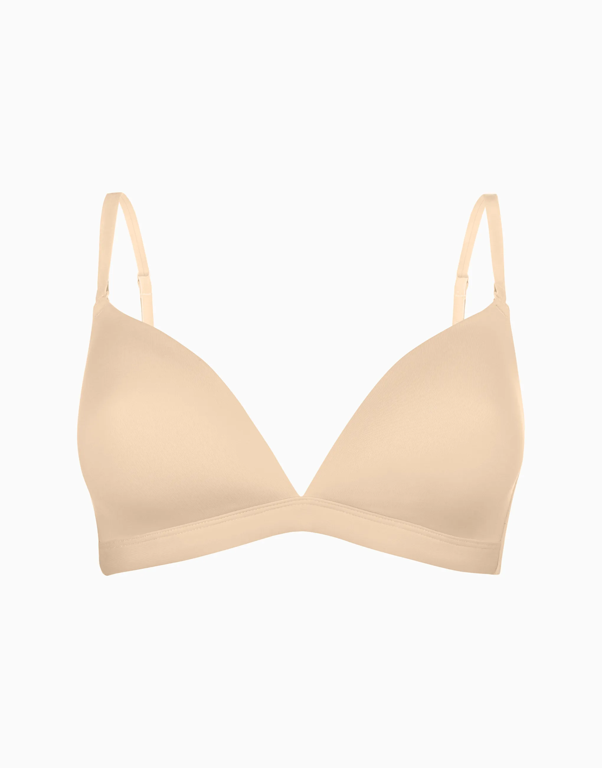 Бюстгальтер с треугольными формованными чашками без косточек на перемычке Portofino Skin, бежевый, арт. 6944990734351