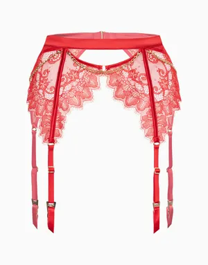 Пояс для чулок, красный, арт. 15088