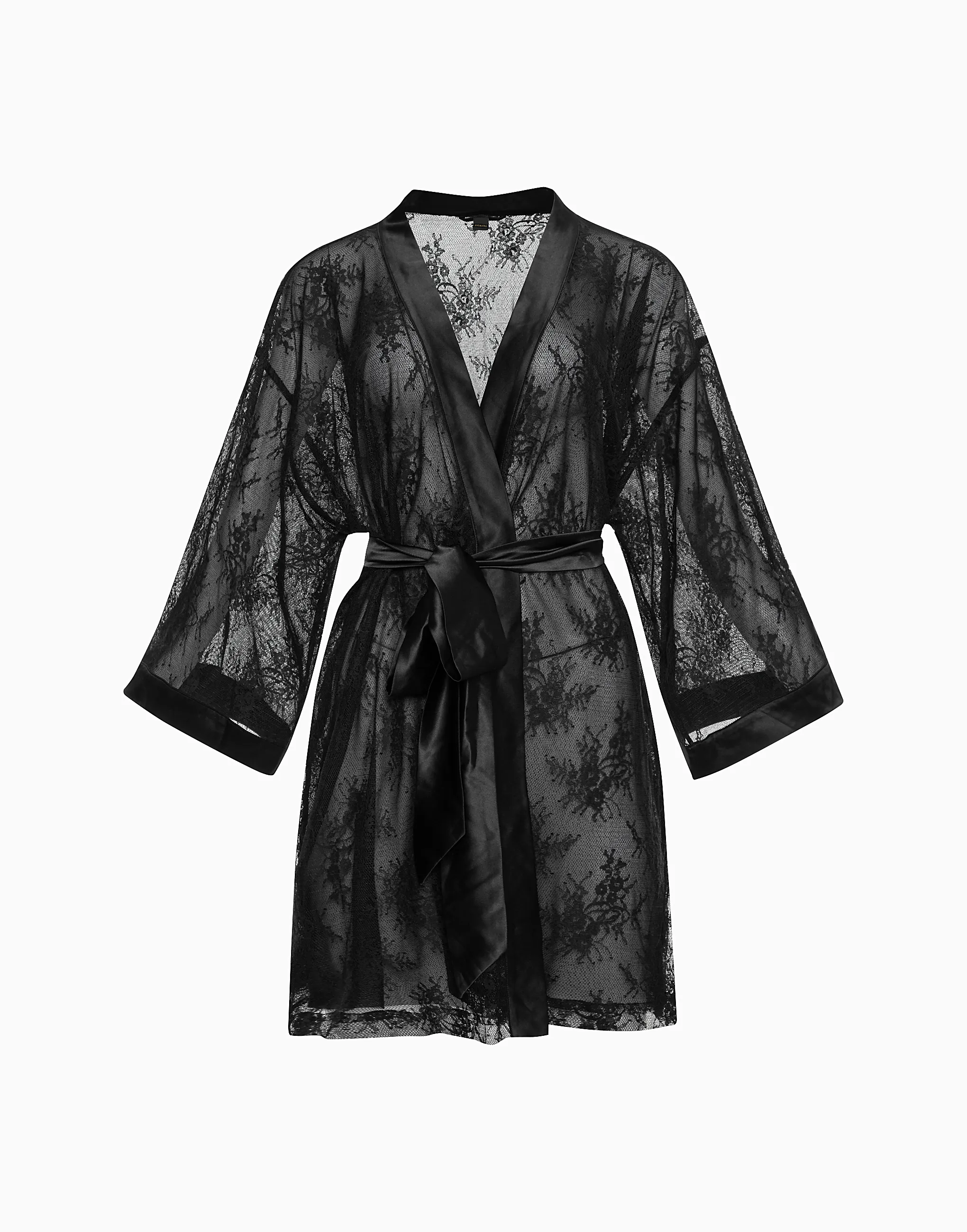 Халат с длинными рукавами, черный, арт. 6944990913152
