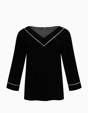 Лонгслив с рукавами 3/4, черный, арт. 4670393549781