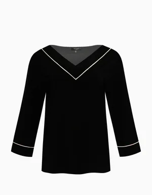 Лонгслив с рукавами 3/4, черный, арт. 4670393549781