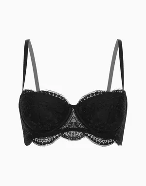 Балконет со спонжевыми чашками на стане Naples, черный, арт. 4670393552385