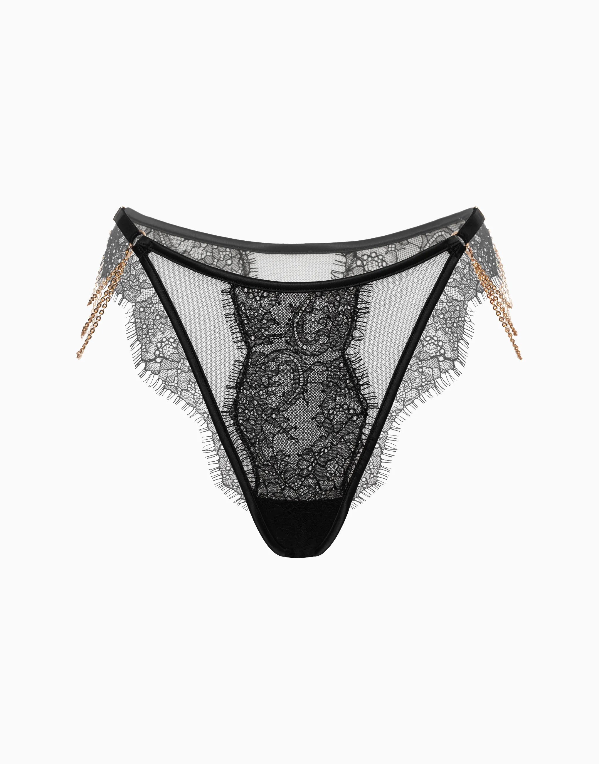 Танга средней посадки, черный, арт. 4640348116160